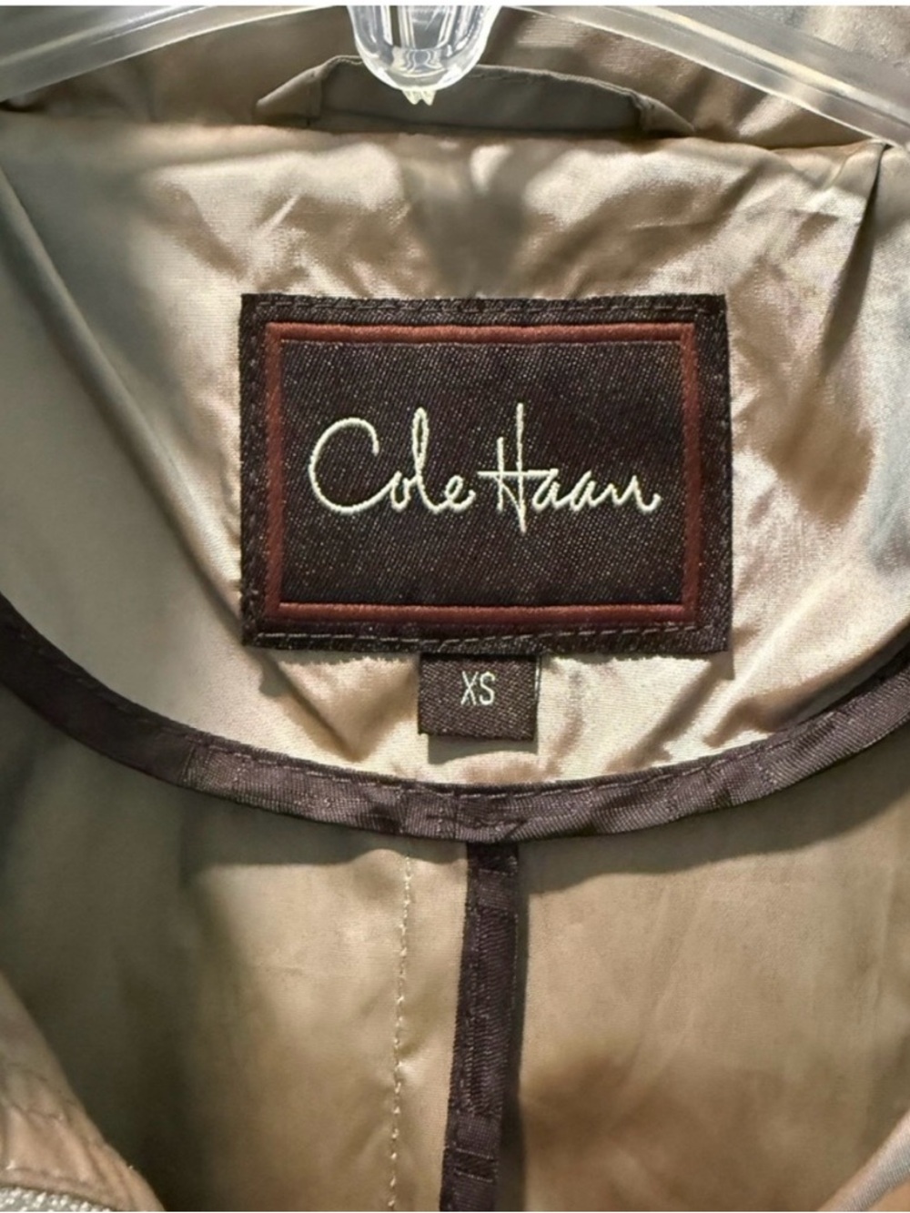 Cole Haan Chic Rain Coat with Back Bow - Picture 3 of 12